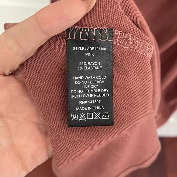 ASTR the Label Westwood Dress XL Pink Cutout Midi Stretch Jersey Sexy Revolve - Picture 8 of 8